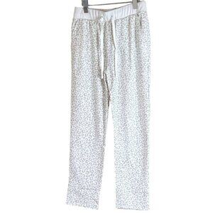 We Wander Leopard PJ Pants Joggers Animal Print Recycled Polyester Size Small NW